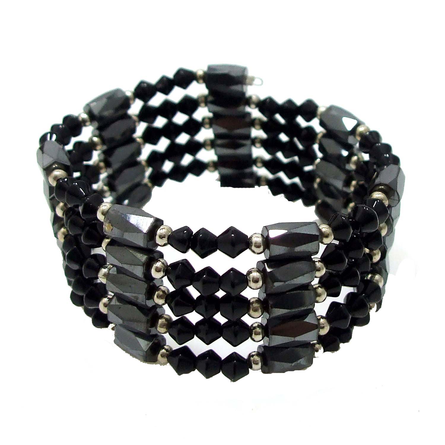 Magnetic Wrap Bracelet Best Bracelets Unique Magnets W Black Onyx Gl Beaded Bracelet Or Necklace Aeravida