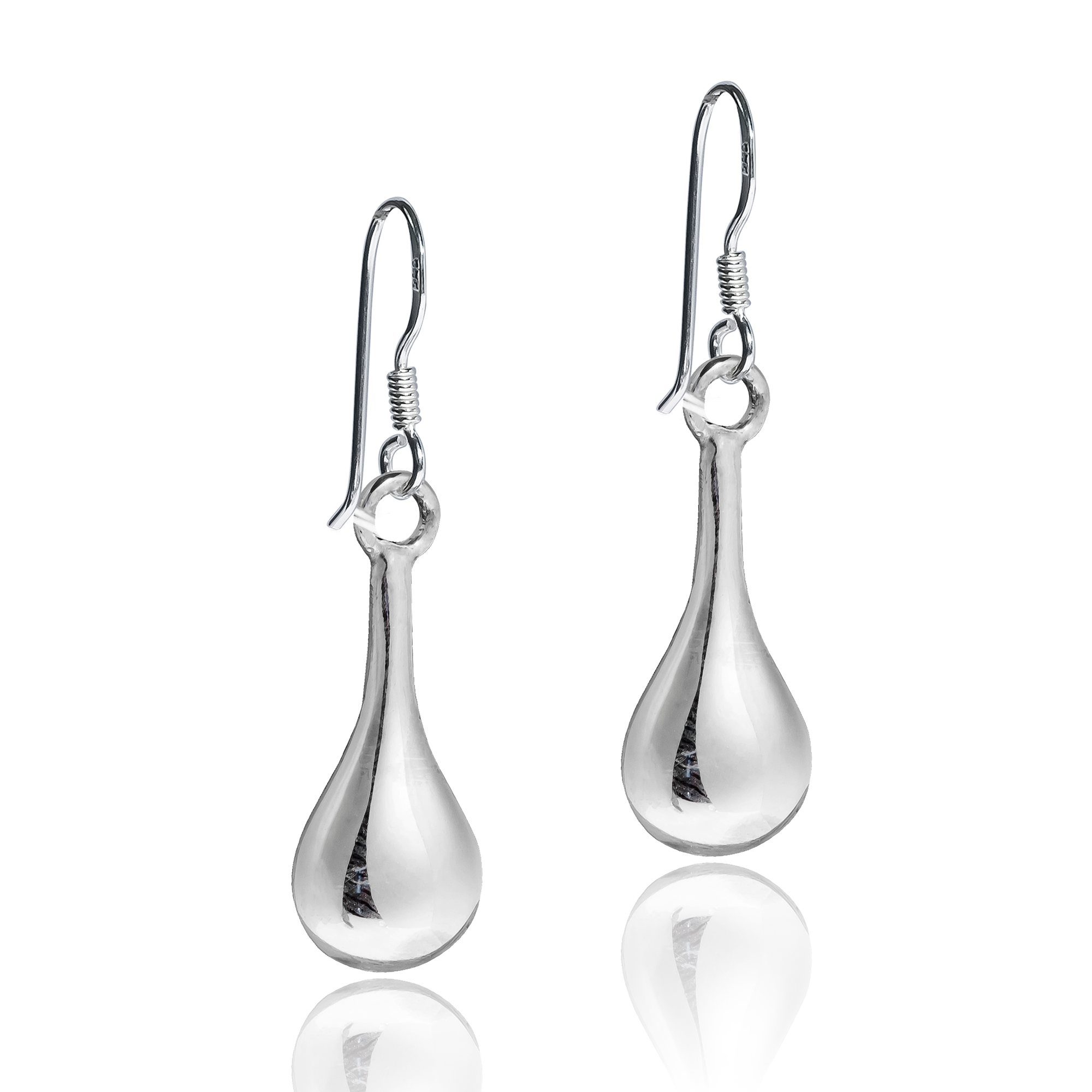 Clic Mini 6mm Teardrop 925 Sterling Silver Dangle Earrings Kung From Thailand Handcrafted These Lovely Sterling Silver Earrings Clic And Sleek Feature Teardrop Dangles