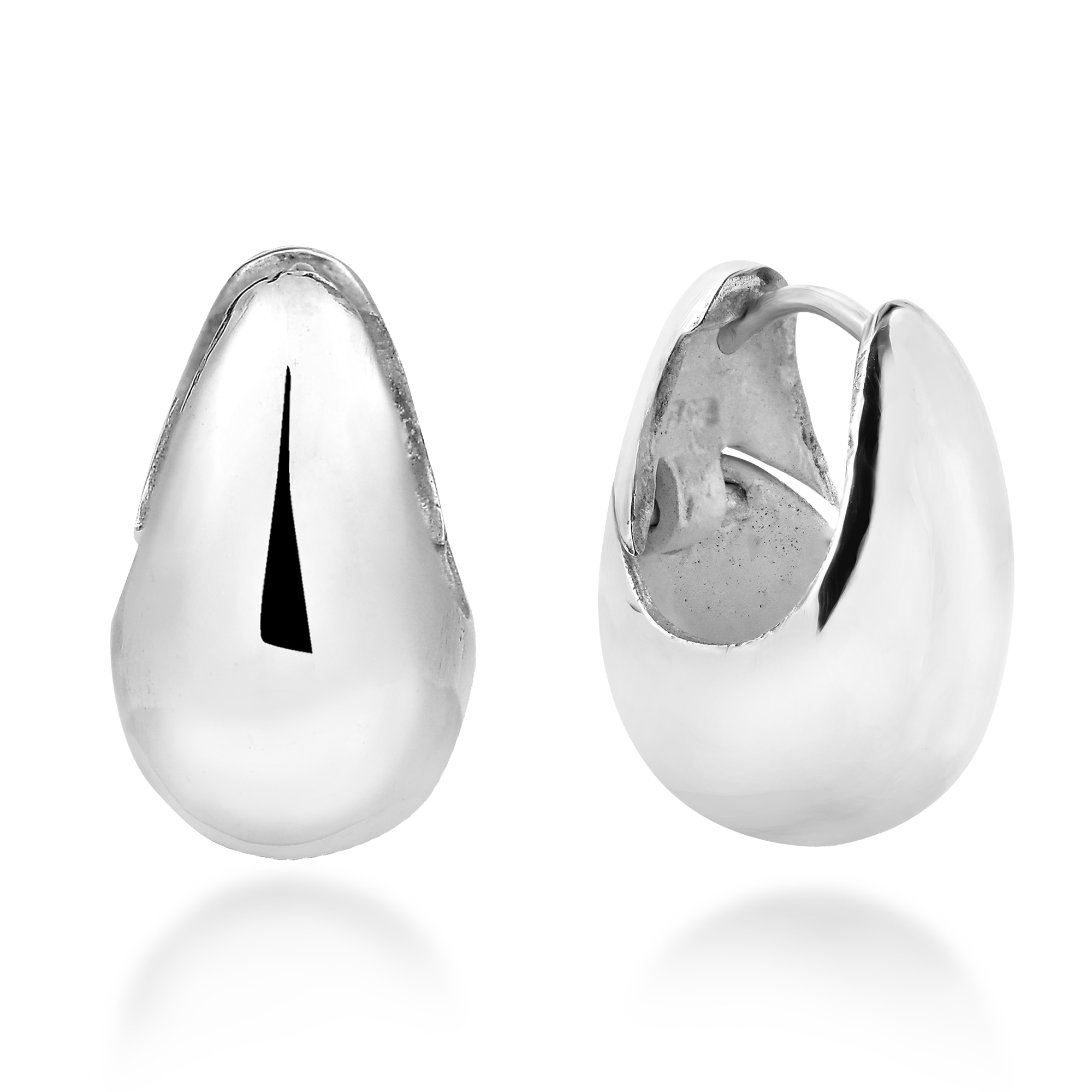 Elegant Teardrop Basket 16mm Sterling Silver Huggie Hoop Earrings Kung From Thailand Handcrafted This Clic 925 Sterling Silver Earring Set A Highly Detailed Basket Is Depicted With High Polished Contrasts And