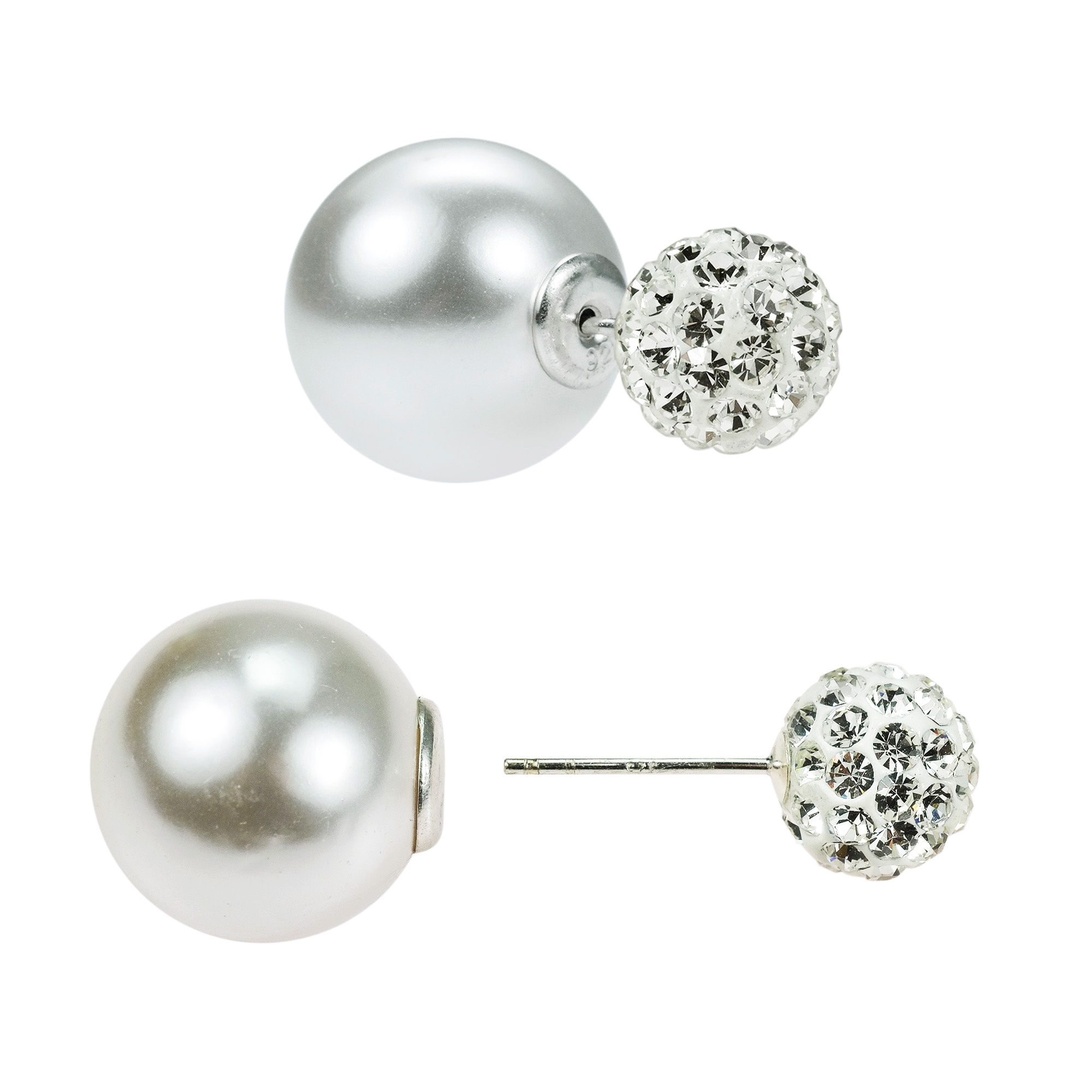 Reversible ball earrings Clearance